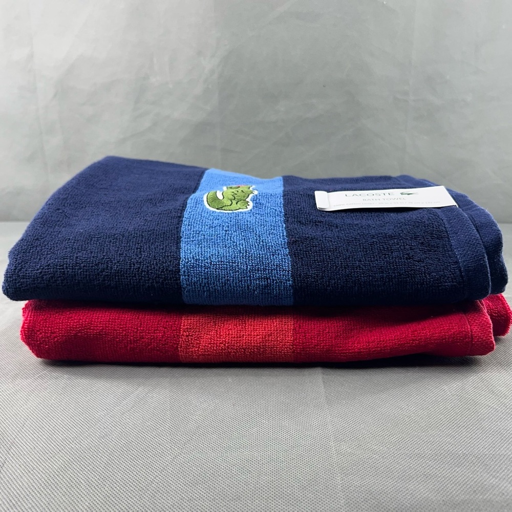 NWT Lacoste Bath Towel 100% cotton